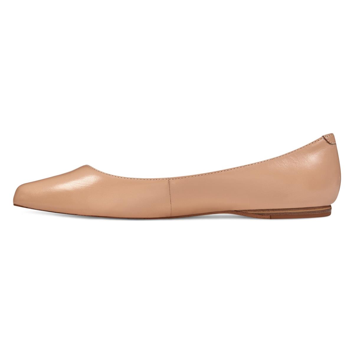 Women's Nine West Speakup Almond Toe Flats Beige | VOAM93580