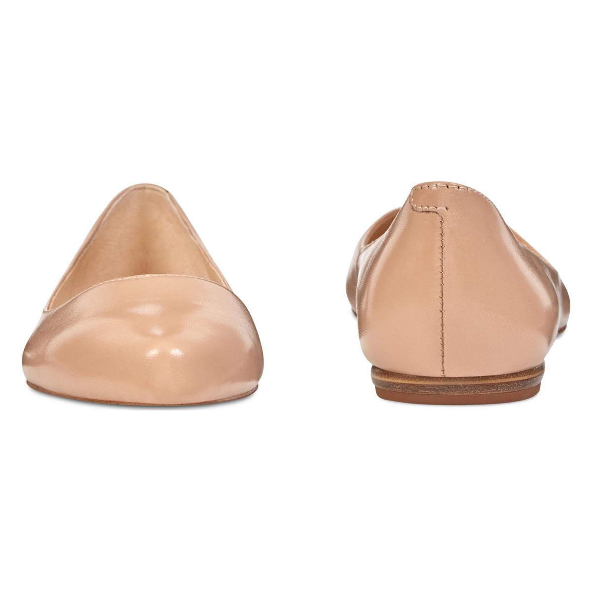 Women's Nine West Speakup Almond Toe Flats Beige | VOAM93580