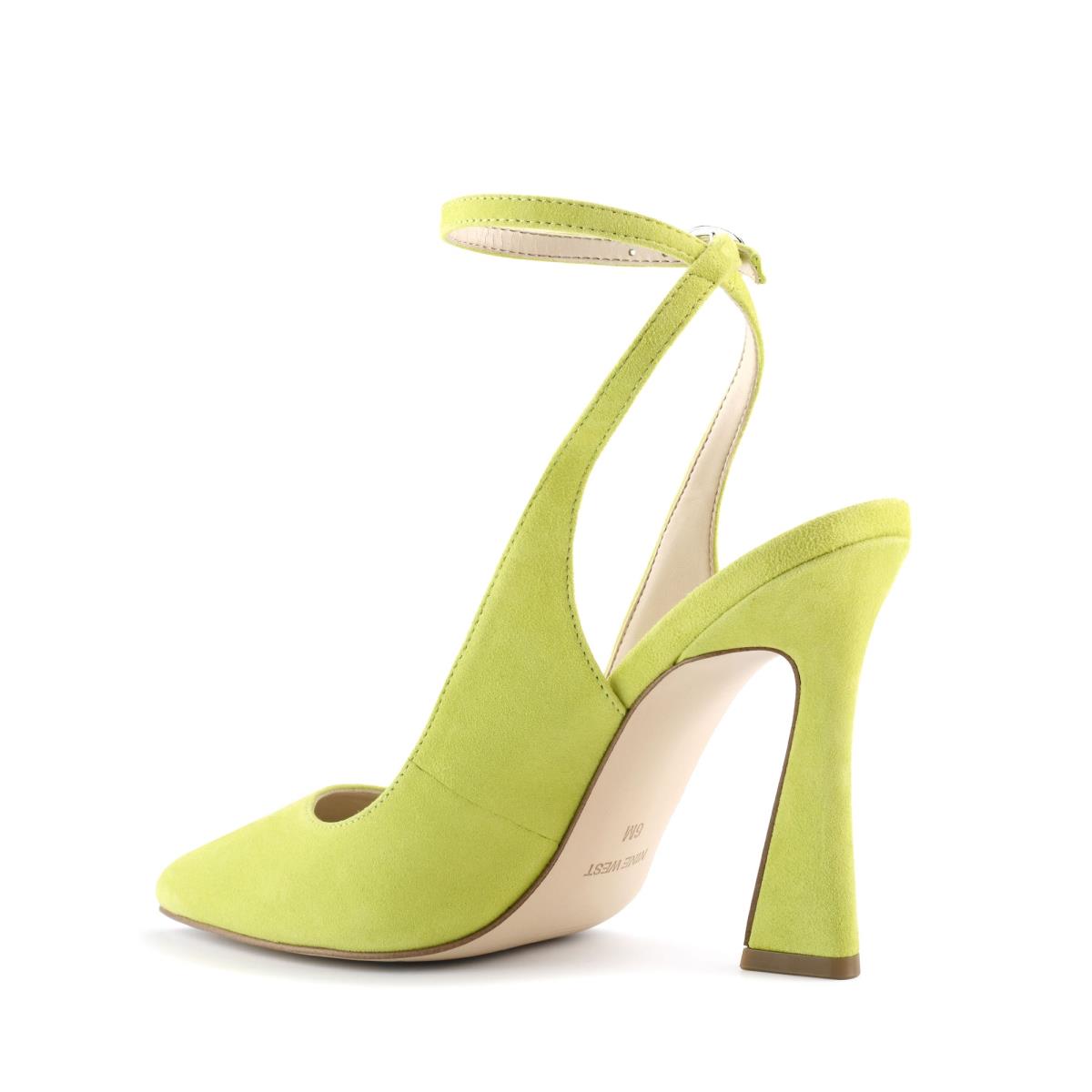 Women's Nine West Tabita Ankle Strap Dress Pumps Yellow | AHMD92045