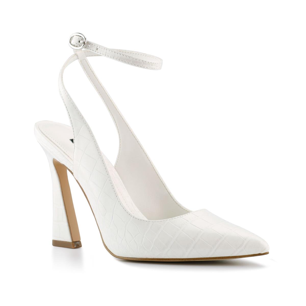 Women's Nine West Tabita Ankle Strap Dress Pumps Beige | IDHZ05714