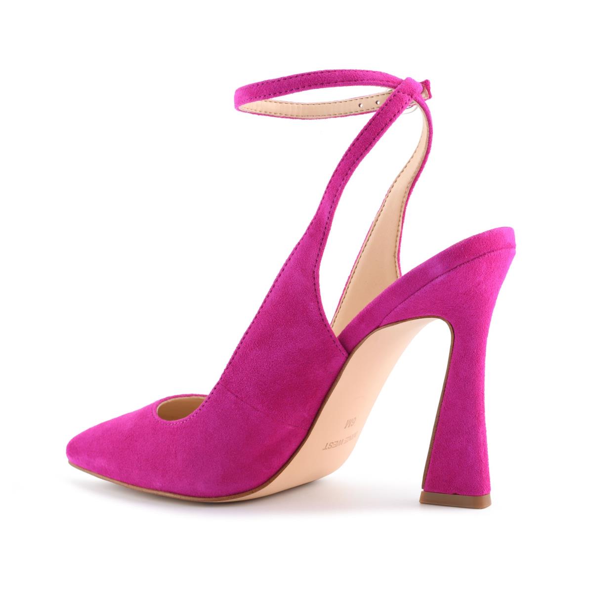 Women's Nine West Tabita Ankle Strap Dress Pumps Pink | NMQA97325