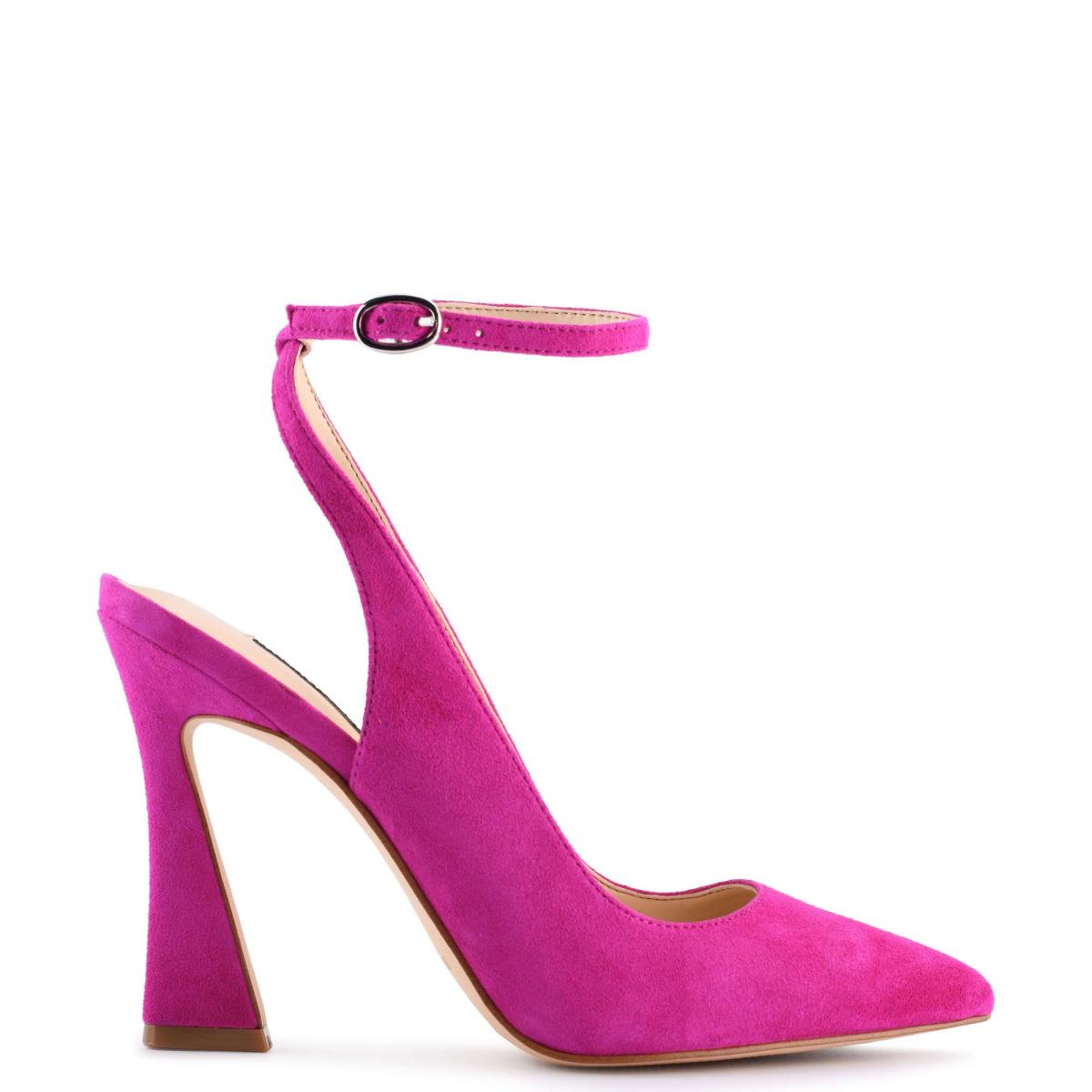 Women\'s Nine West Tabita Ankle Strap Dress Pumps Pink | NMQA97325