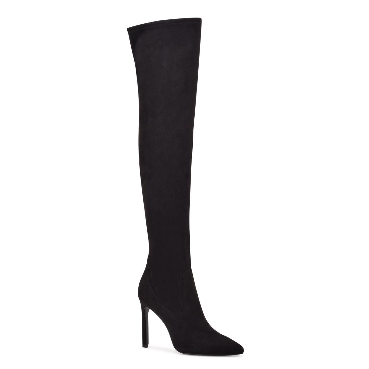 Women's Nine West Tacy Over The Knee Boots Black | GWQD84560