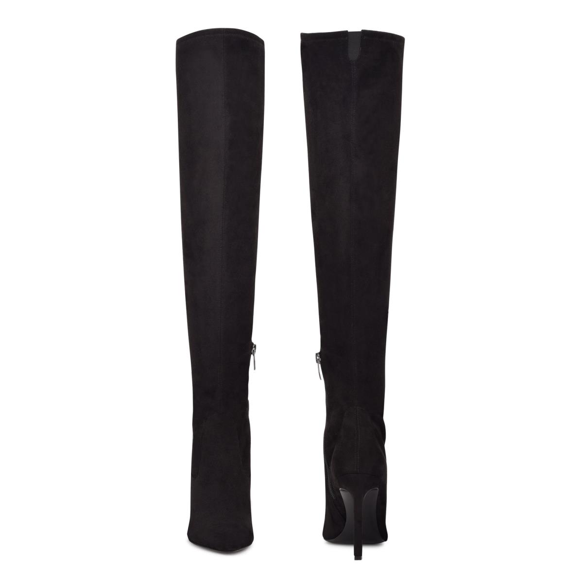 Women's Nine West Tacy Over The Knee Boots Black | GWQD84560