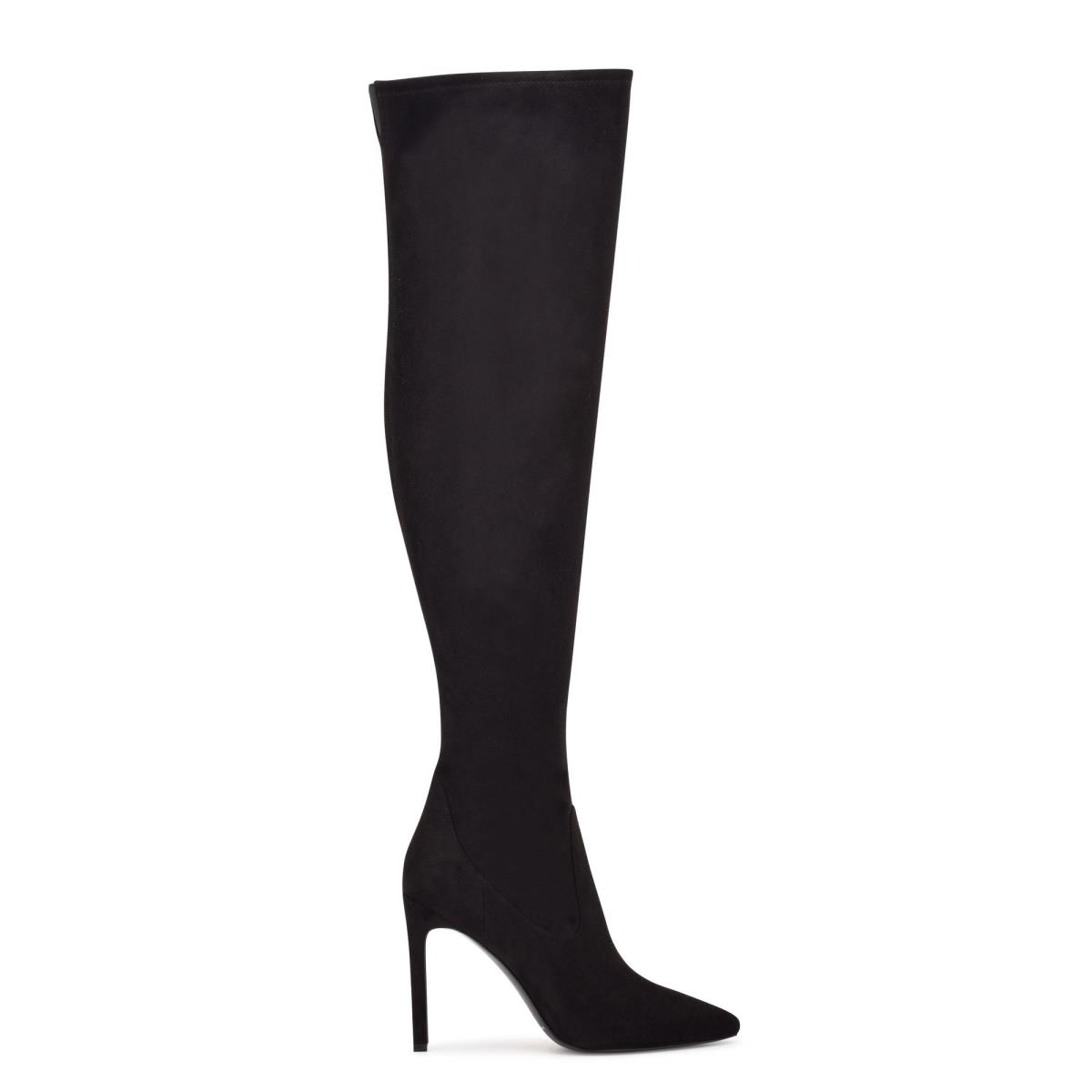 Women\'s Nine West Tacy Over The Knee Boots Black | GWQD84560