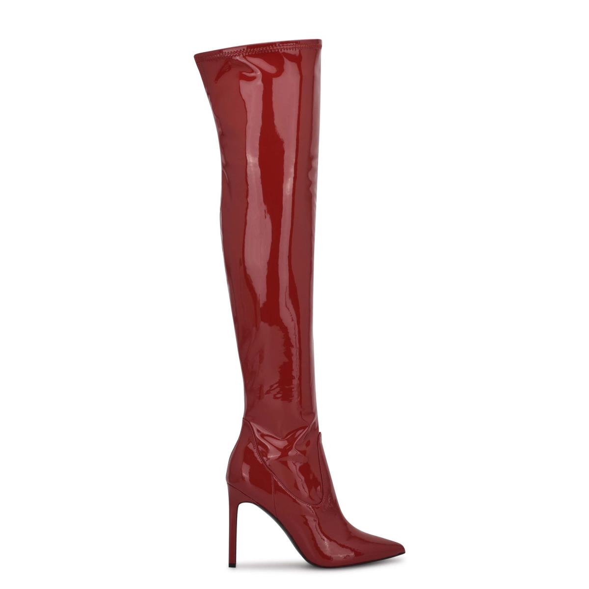 Women\'s Nine West Tacy Over The Knee Boots Red | VKOM39628