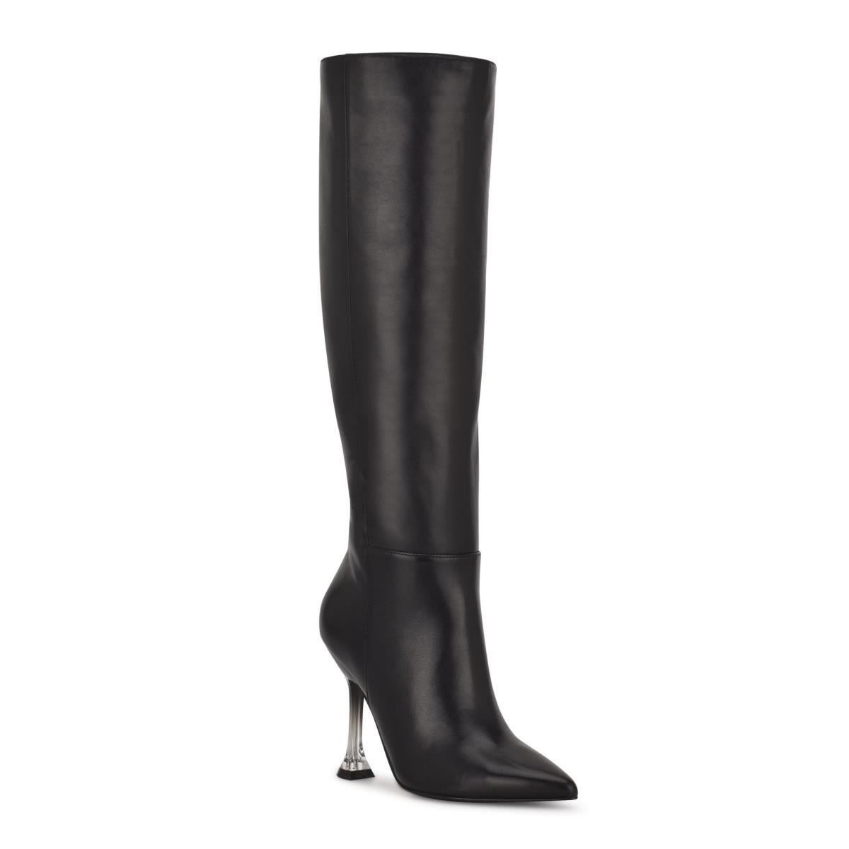 Women's Nine West Talya Dress Boots Black | GWLK59807