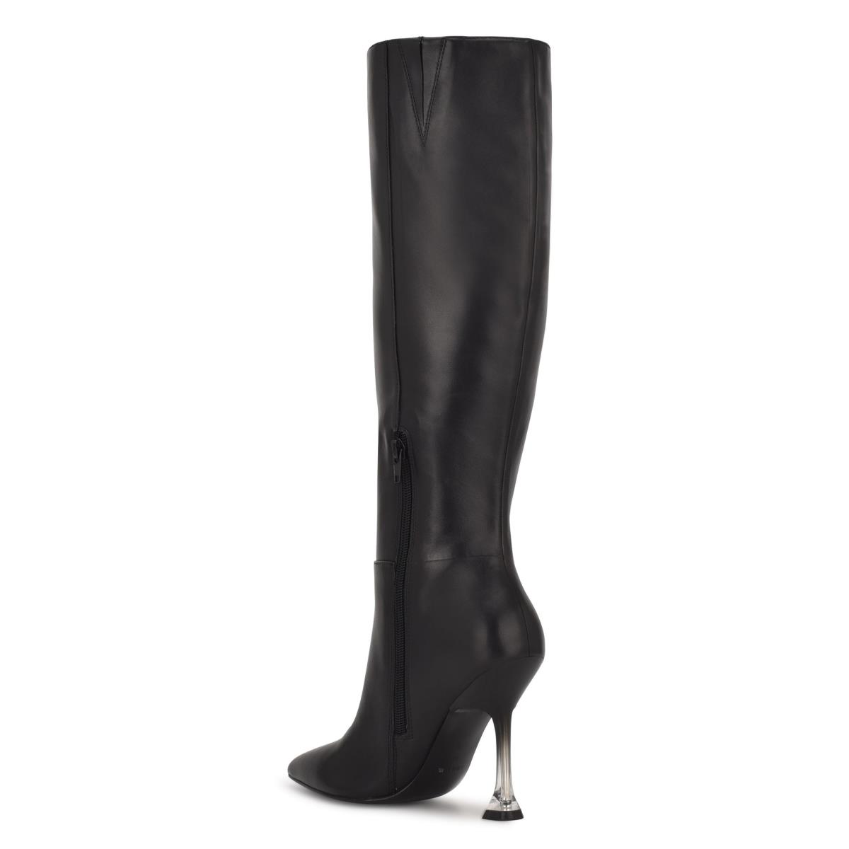 Women's Nine West Talya Dress Boots Black | GWLK59807