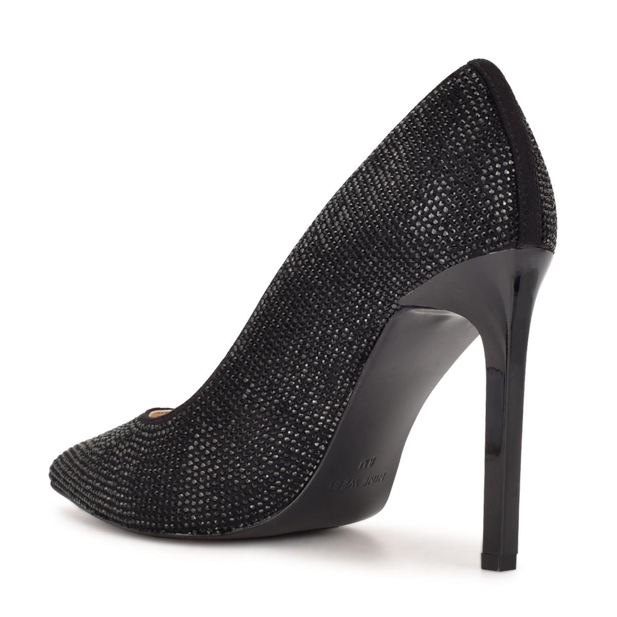 Women's Nine West Tatiah Dress Pumps Black | KBUR62391