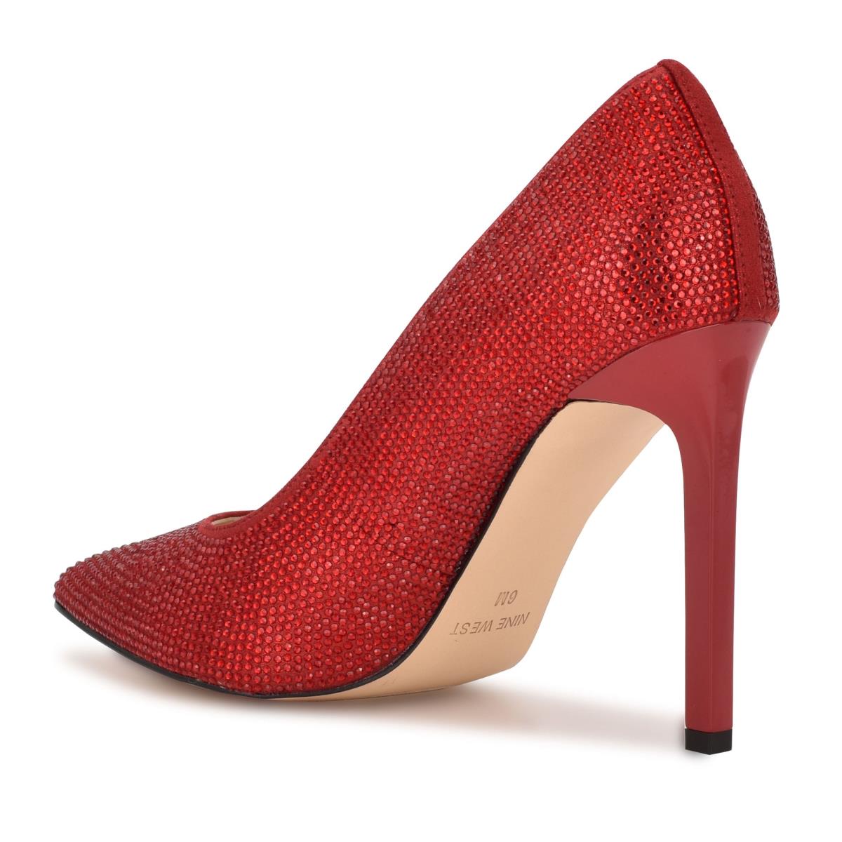 Women's Nine West Tatiah Dress Pumps Red | OJNP25647