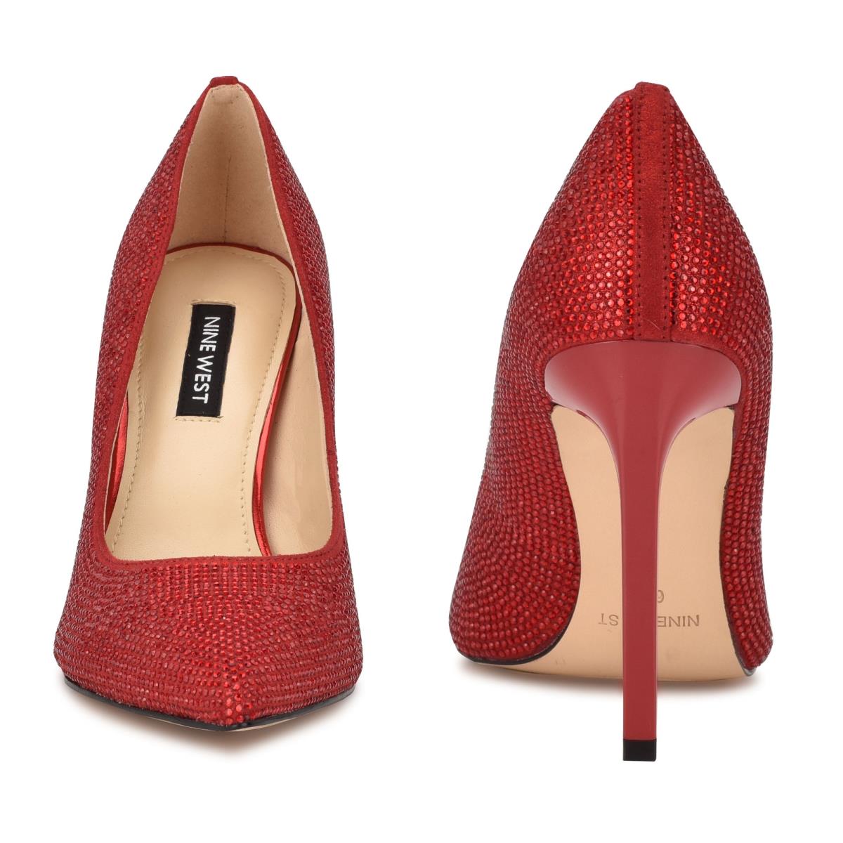 Women's Nine West Tatiah Dress Pumps Red | OJNP25647