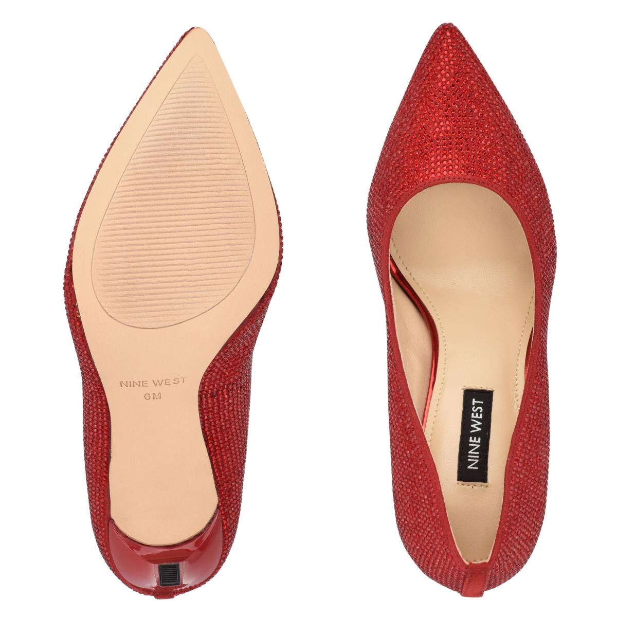 Women's Nine West Tatiah Dress Pumps Red | OJNP25647