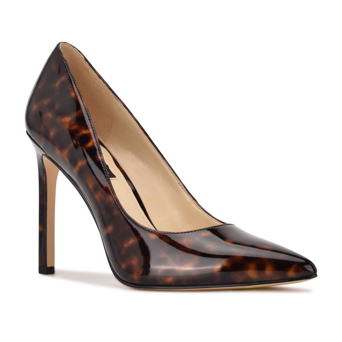 Women's Nine West Tatiana Pointy Toe Pumps Coffee | BXFN73826