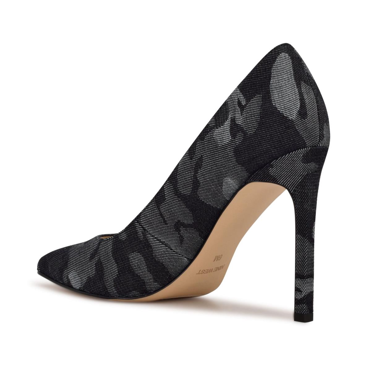 Women's Nine West Tatiana Pointy Toe Pumps Blue / Camo | FHAI57081