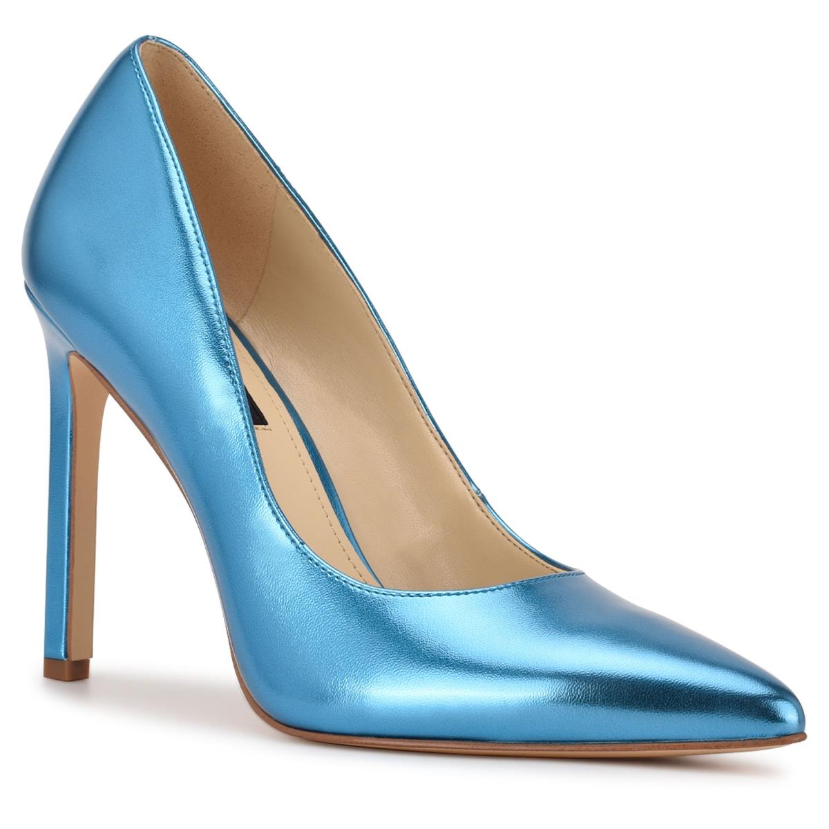 Women's Nine West Tatiana Pointy Toe Pumps Light Blue | LPET60184