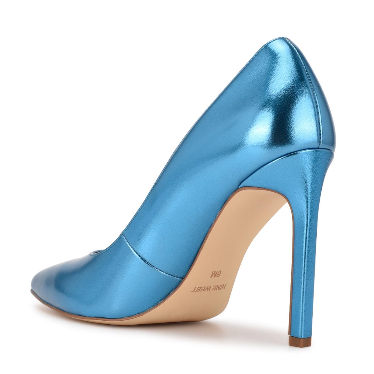 Women's Nine West Tatiana Pointy Toe Pumps Light Blue | LPET60184