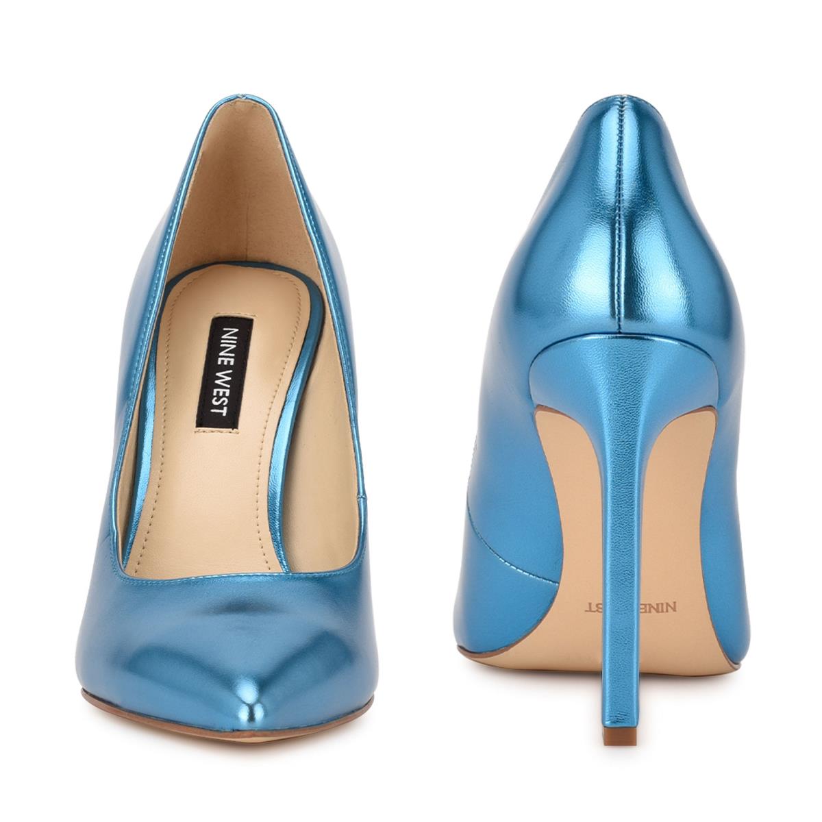 Women's Nine West Tatiana Pointy Toe Pumps Light Blue | LPET60184