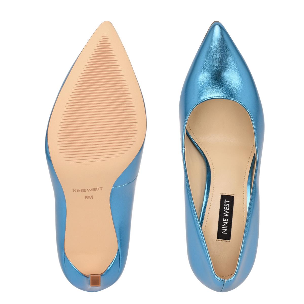 Women's Nine West Tatiana Pointy Toe Pumps Light Blue | LPET60184