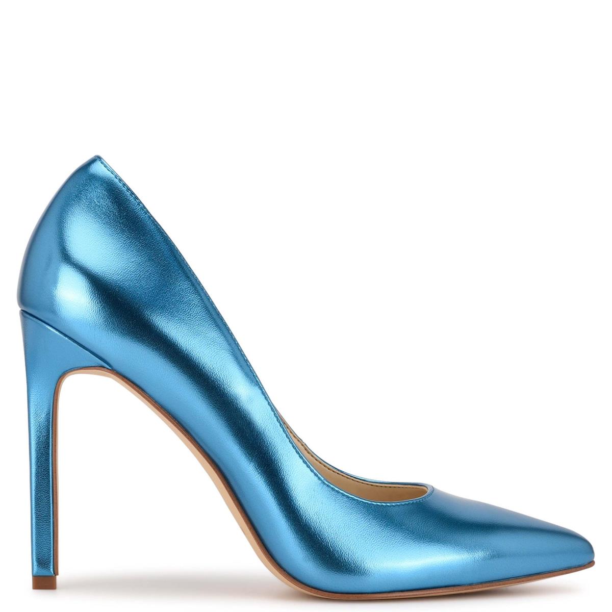 Women\'s Nine West Tatiana Pointy Toe Pumps Light Blue | LPET60184