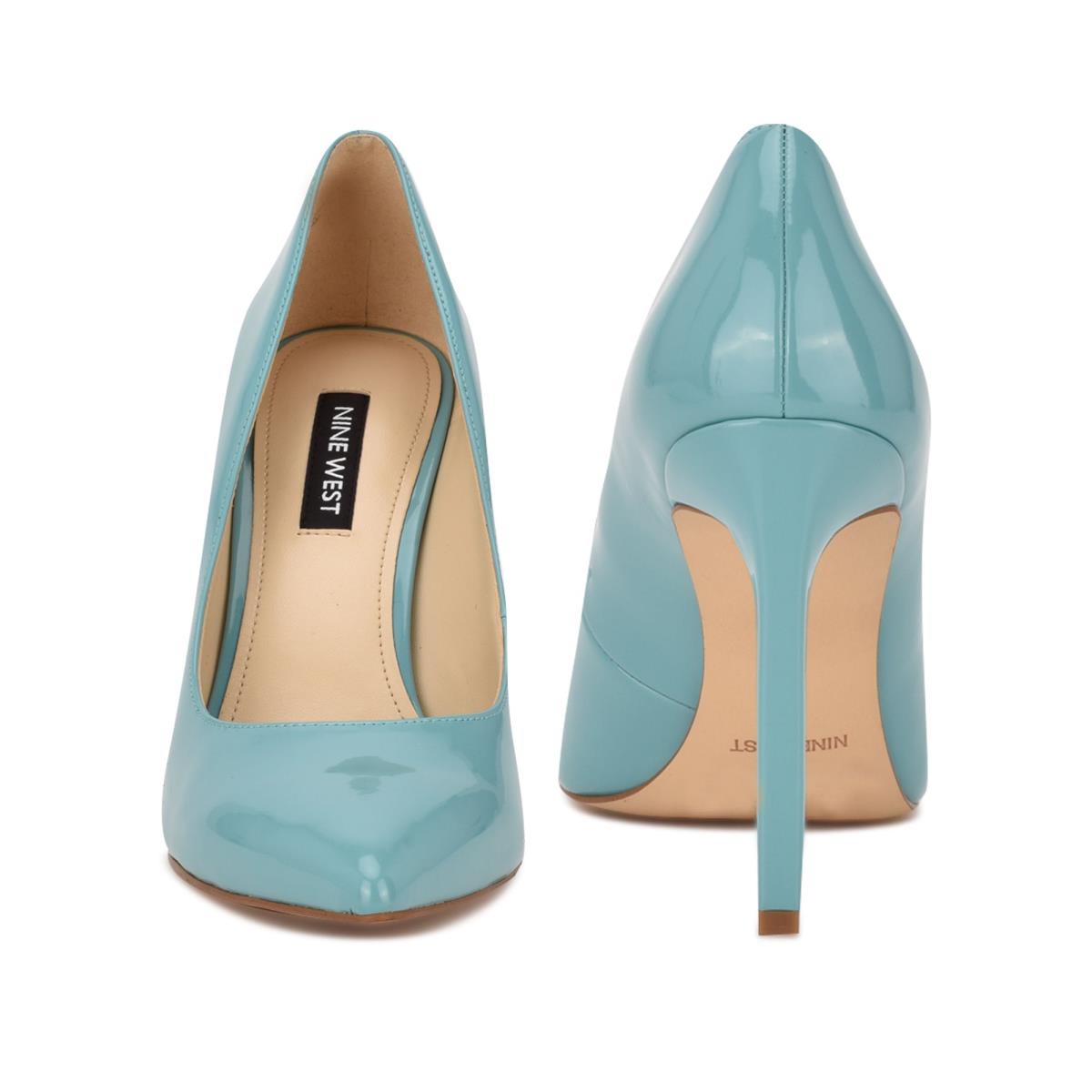 Women's Nine West Tatiana Pointy Toe Pumps Blue | MIJB83491