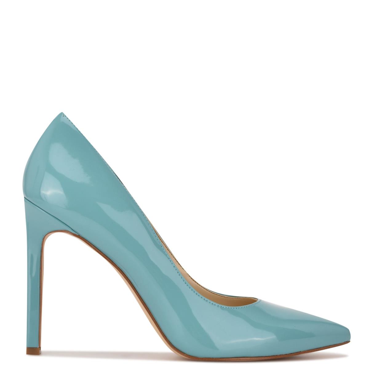 Women\'s Nine West Tatiana Pointy Toe Pumps Blue | MIJB83491