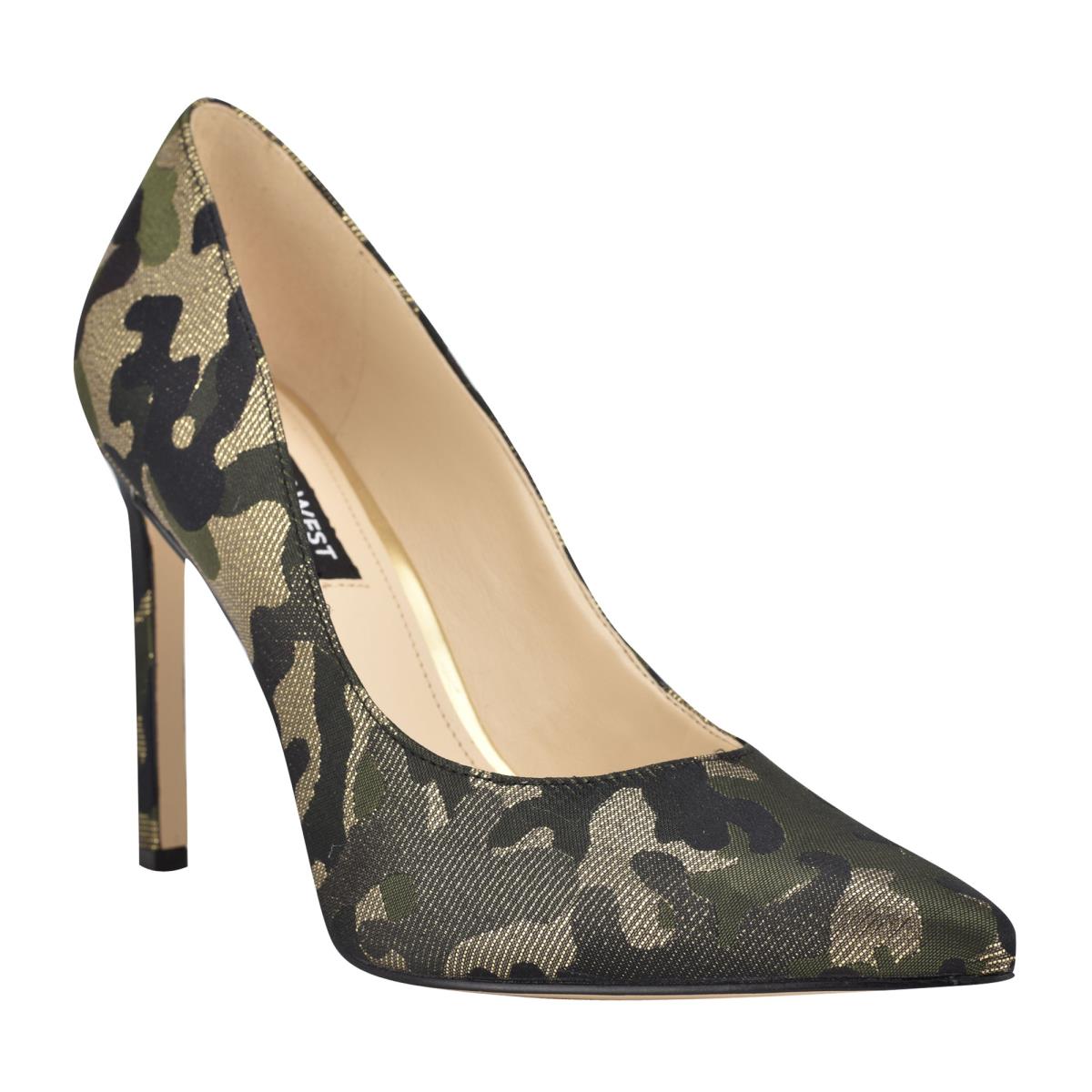 Women's Nine West Tatiana Pointy Toe Pumps Camo | RNPF38710