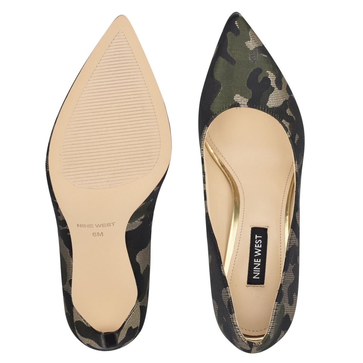 Women's Nine West Tatiana Pointy Toe Pumps Camo | RNPF38710