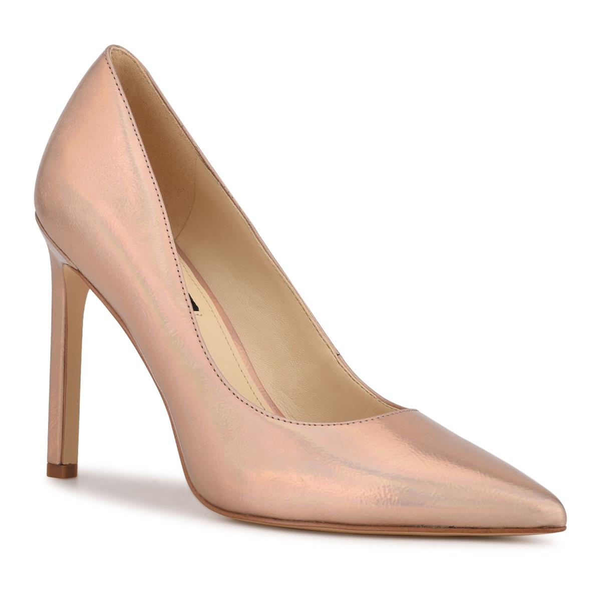 Women's Nine West Tatiana Pointy Toe Pumps Skin Color | RVNB32704