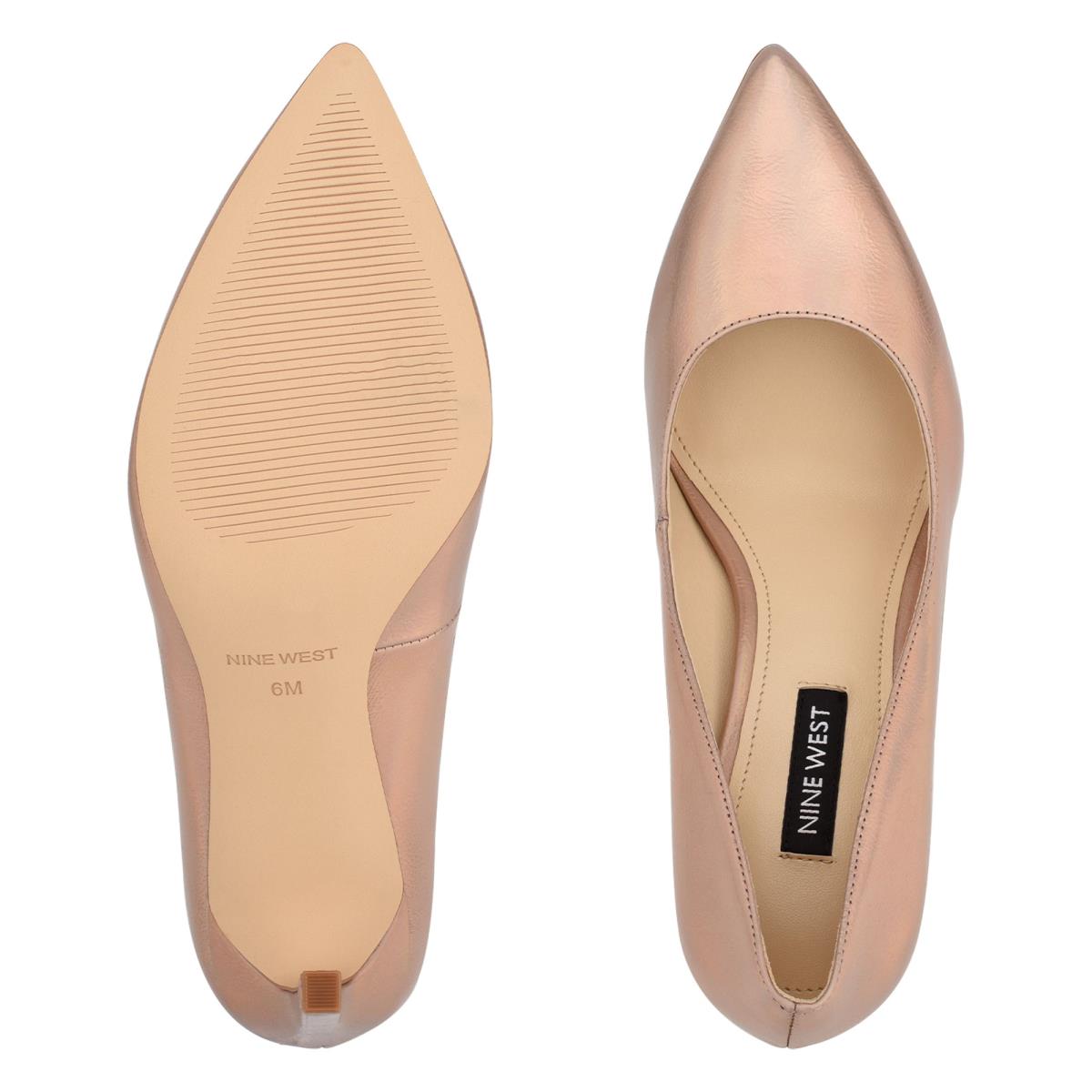 Women's Nine West Tatiana Pointy Toe Pumps Skin Color | RVNB32704