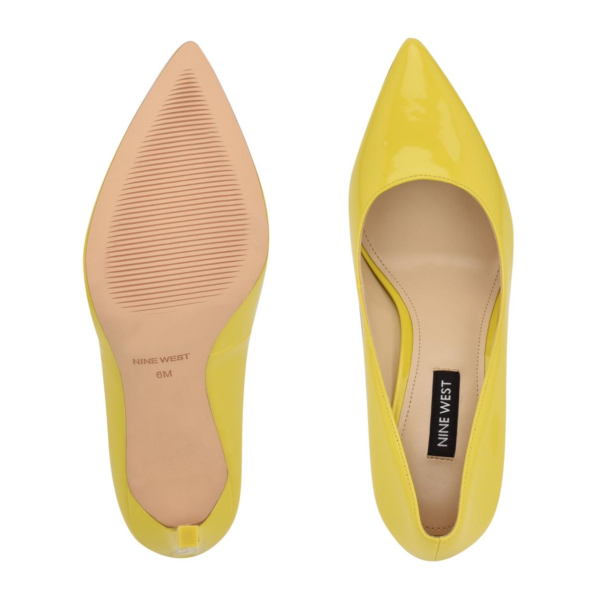 Women's Nine West Tatiana Pointy Toe Pumps Yellow | TYBF73921