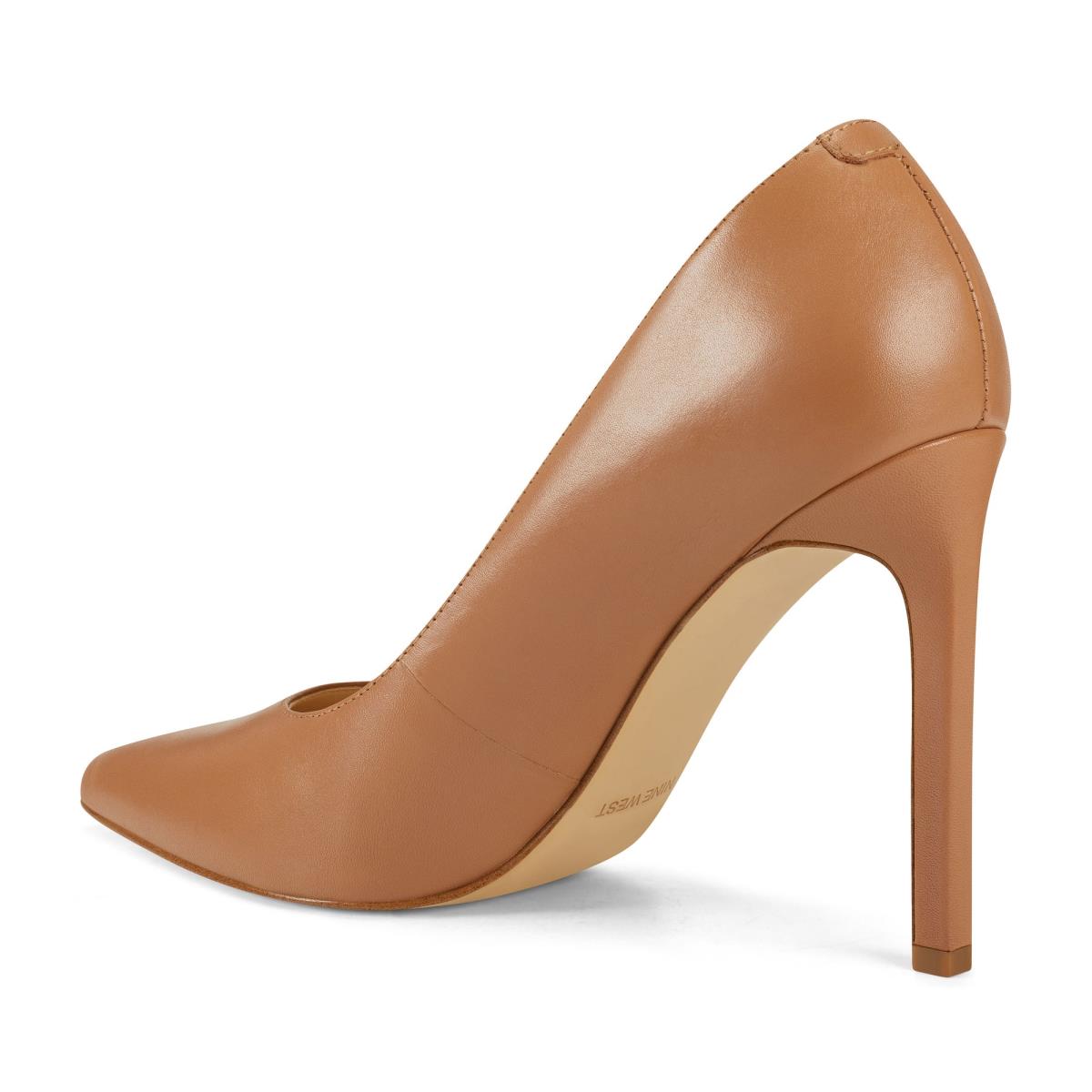 Women's Nine West Tatiana Pointy Toe Pumps Beige | UXDE26038