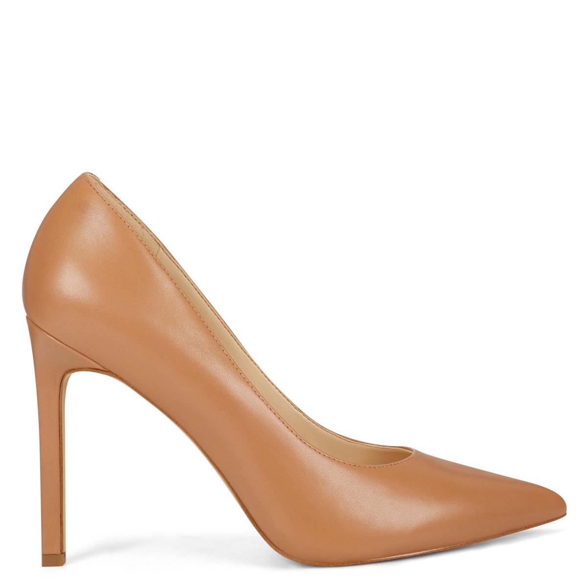 Women\'s Nine West Tatiana Pointy Toe Pumps Beige | UXDE26038