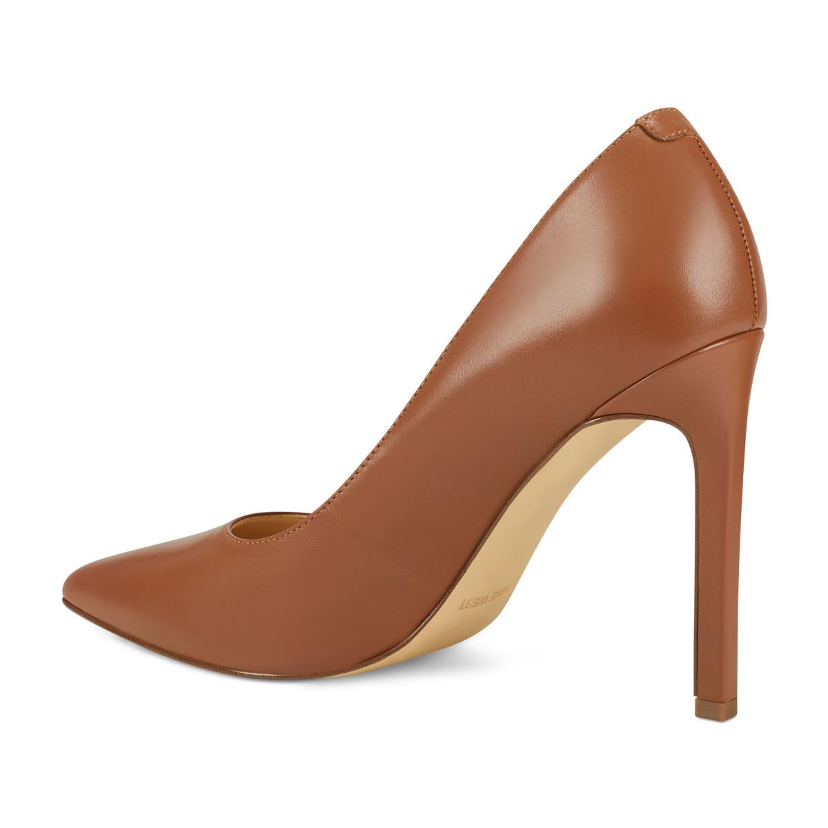 Women's Nine West Tatiana Pointy Toe Pumps Light Brown | WHLP51402