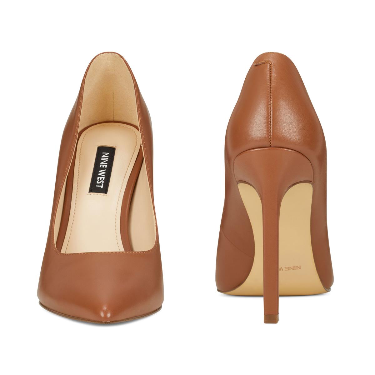 Women's Nine West Tatiana Pointy Toe Pumps Light Brown | WHLP51402