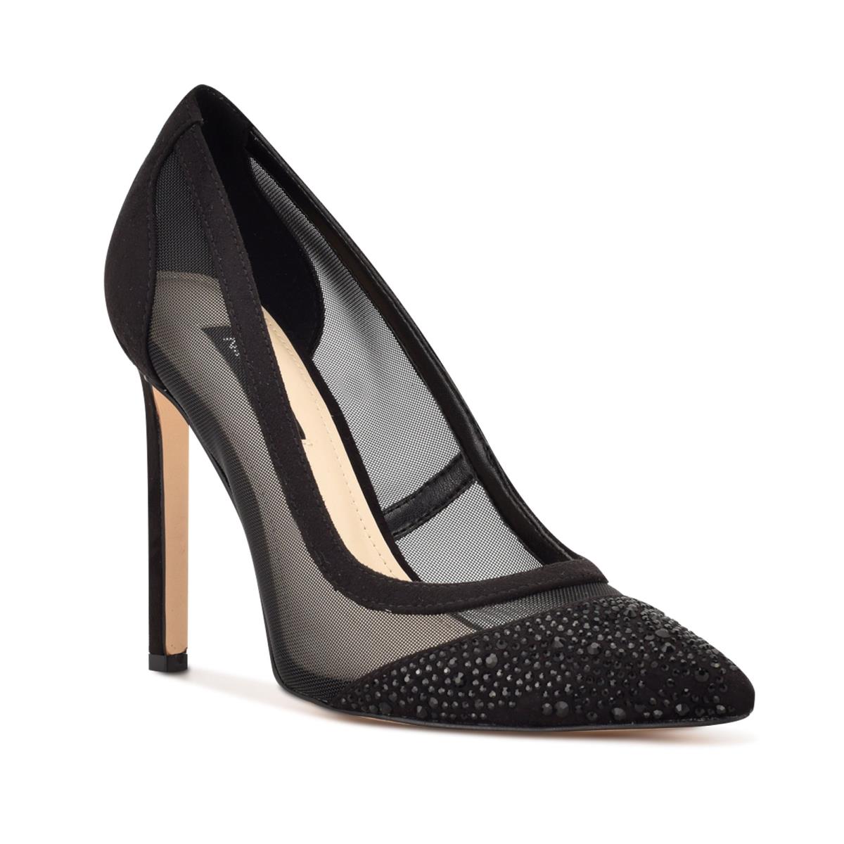 Women's Nine West Tayen Dress Pumps Black | HZWT16025