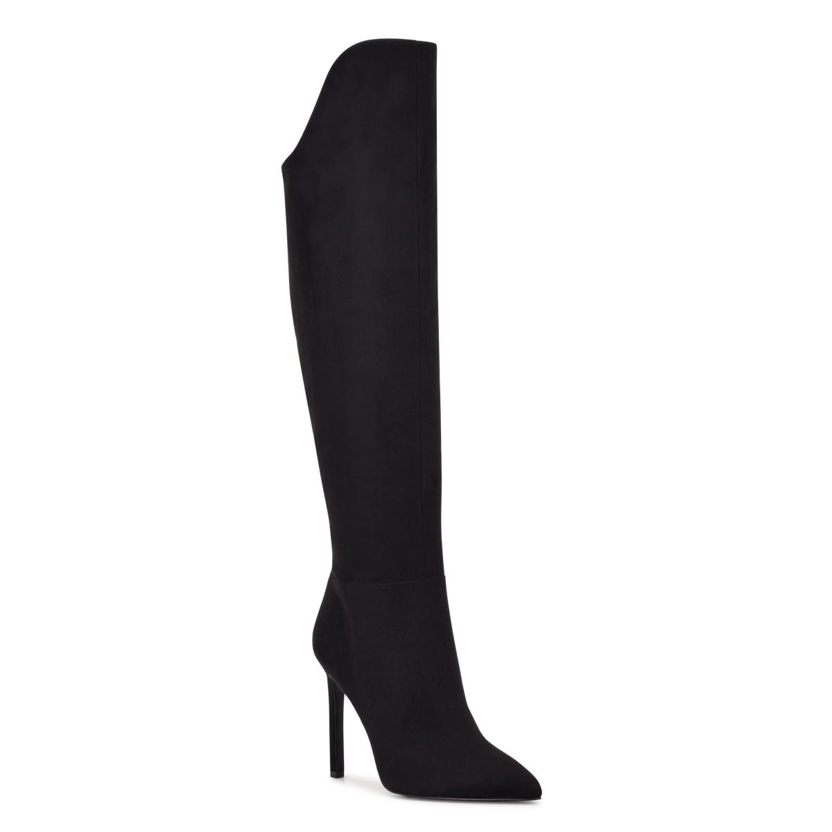 Women's Nine West Teleena Heeled Boots Black | IKHT28140