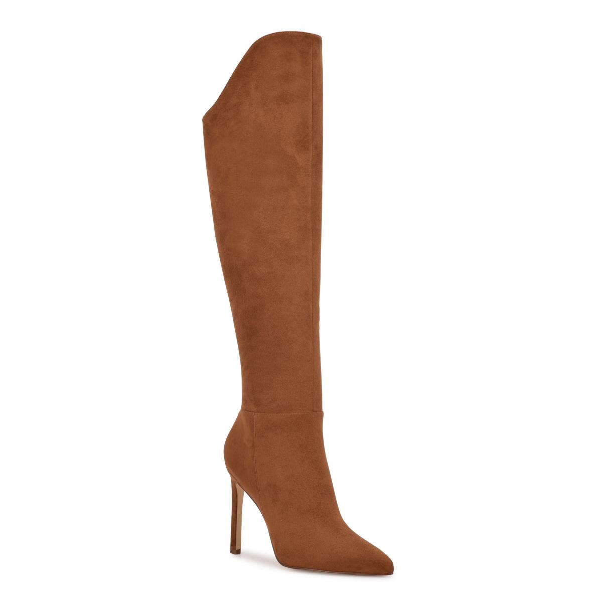 Women's Nine West Teleena Heeled Boots Brown | WUYR12793