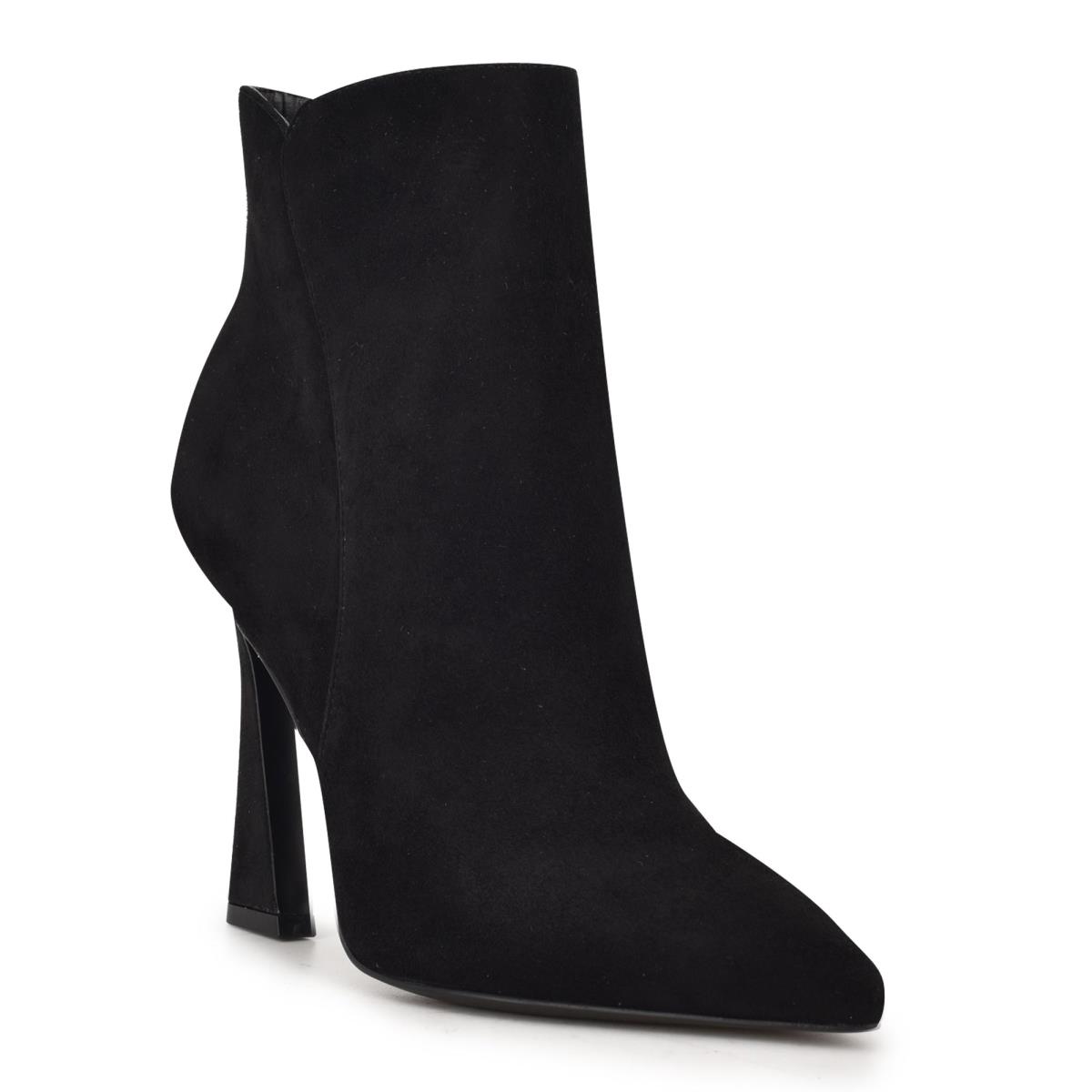 Women's Nine West Torrie Dress Booties Black | FSIQ80621