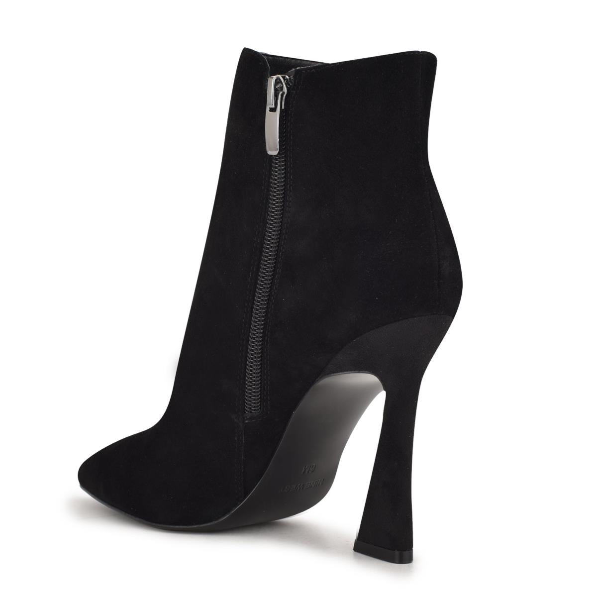 Women's Nine West Torrie Dress Booties Black | FSIQ80621