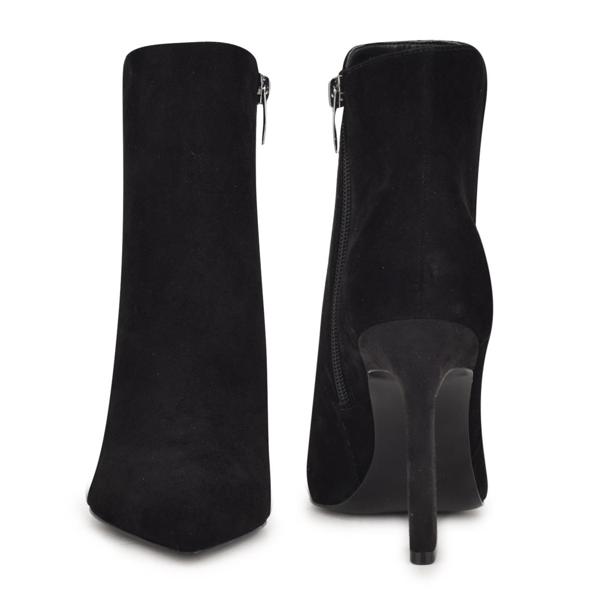 Women's Nine West Torrie Dress Booties Black | FSIQ80621