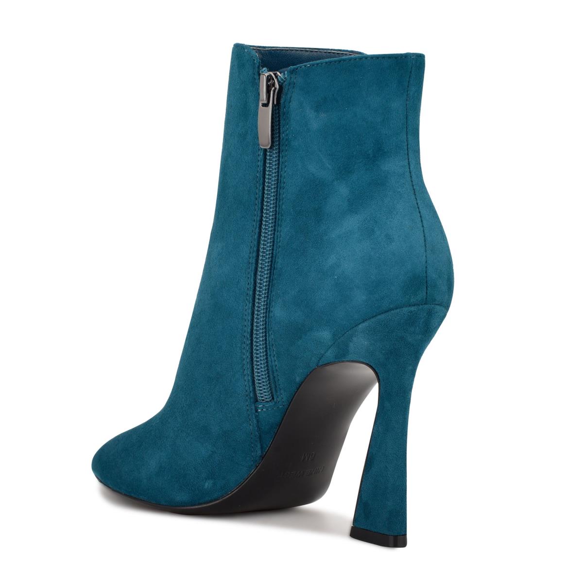 Women's Nine West Torrie Dress Booties Turquoise | JFOG93270