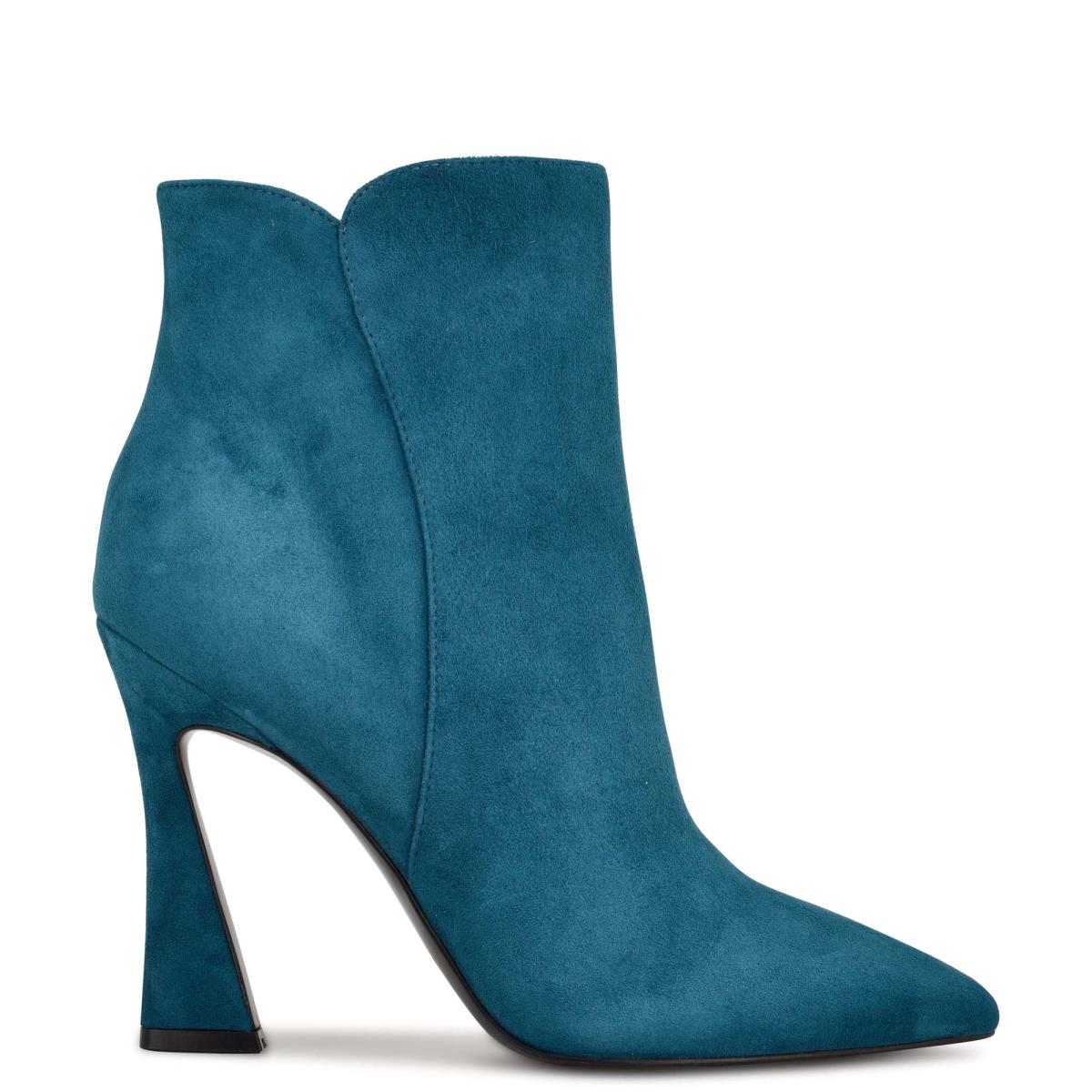 Women\'s Nine West Torrie Dress Booties Turquoise | JFOG93270