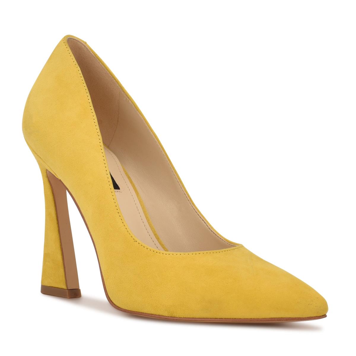 Women's Nine West Trendz Pointy Toe Pumps Yellow | KOGD46802