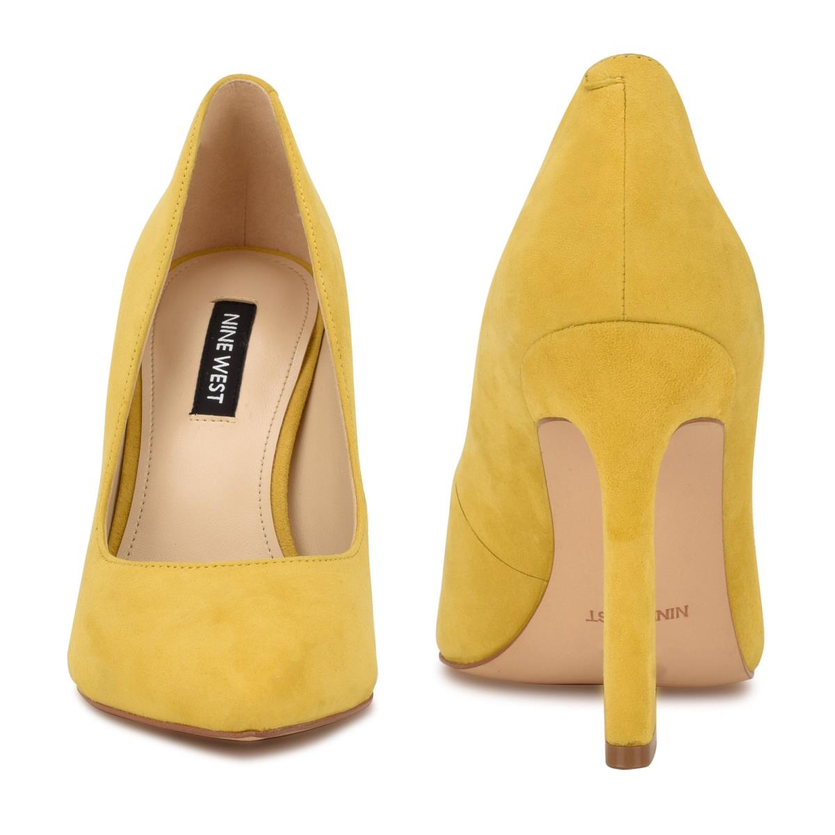 Women's Nine West Trendz Pointy Toe Pumps Yellow | KOGD46802