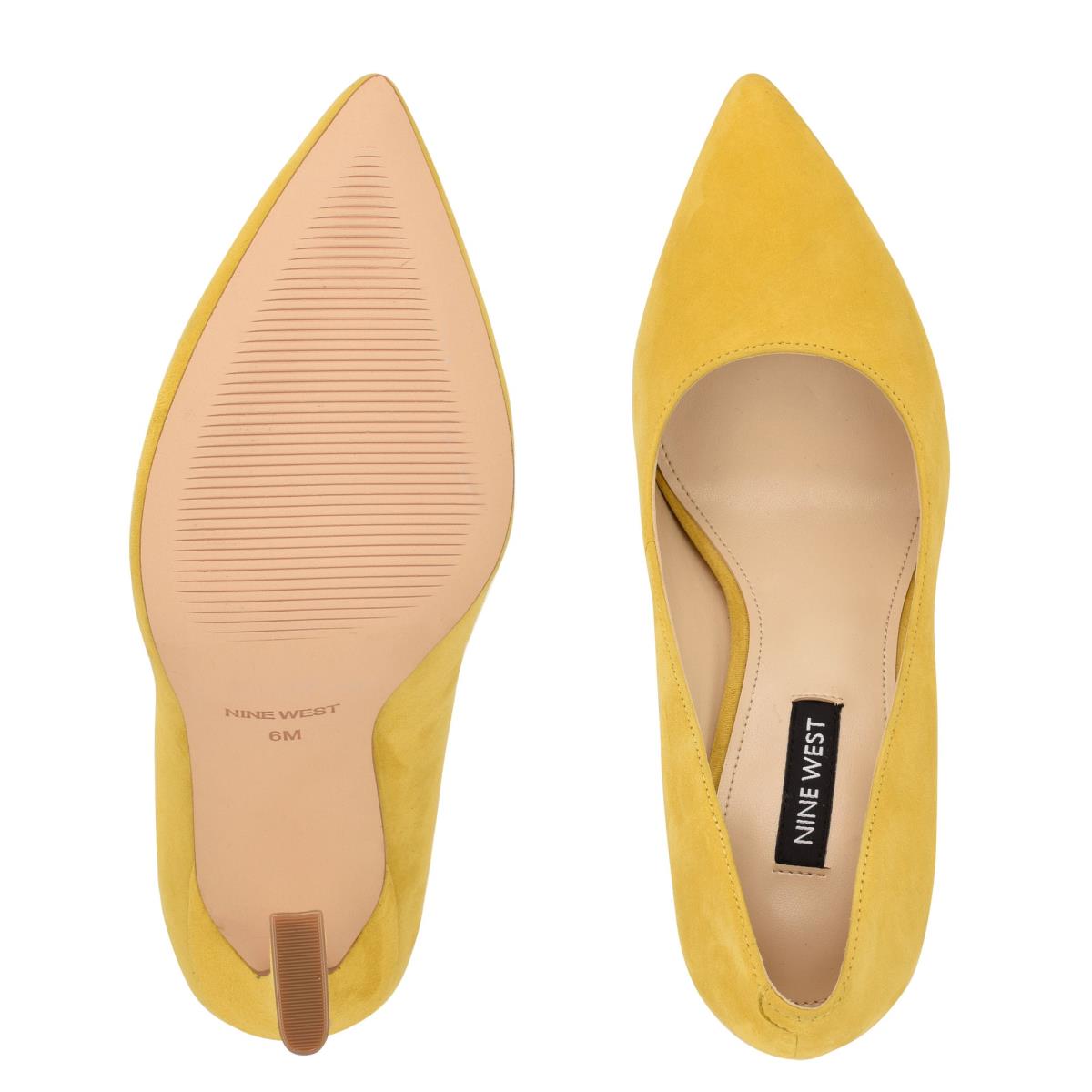 Women's Nine West Trendz Pointy Toe Pumps Yellow | KOGD46802