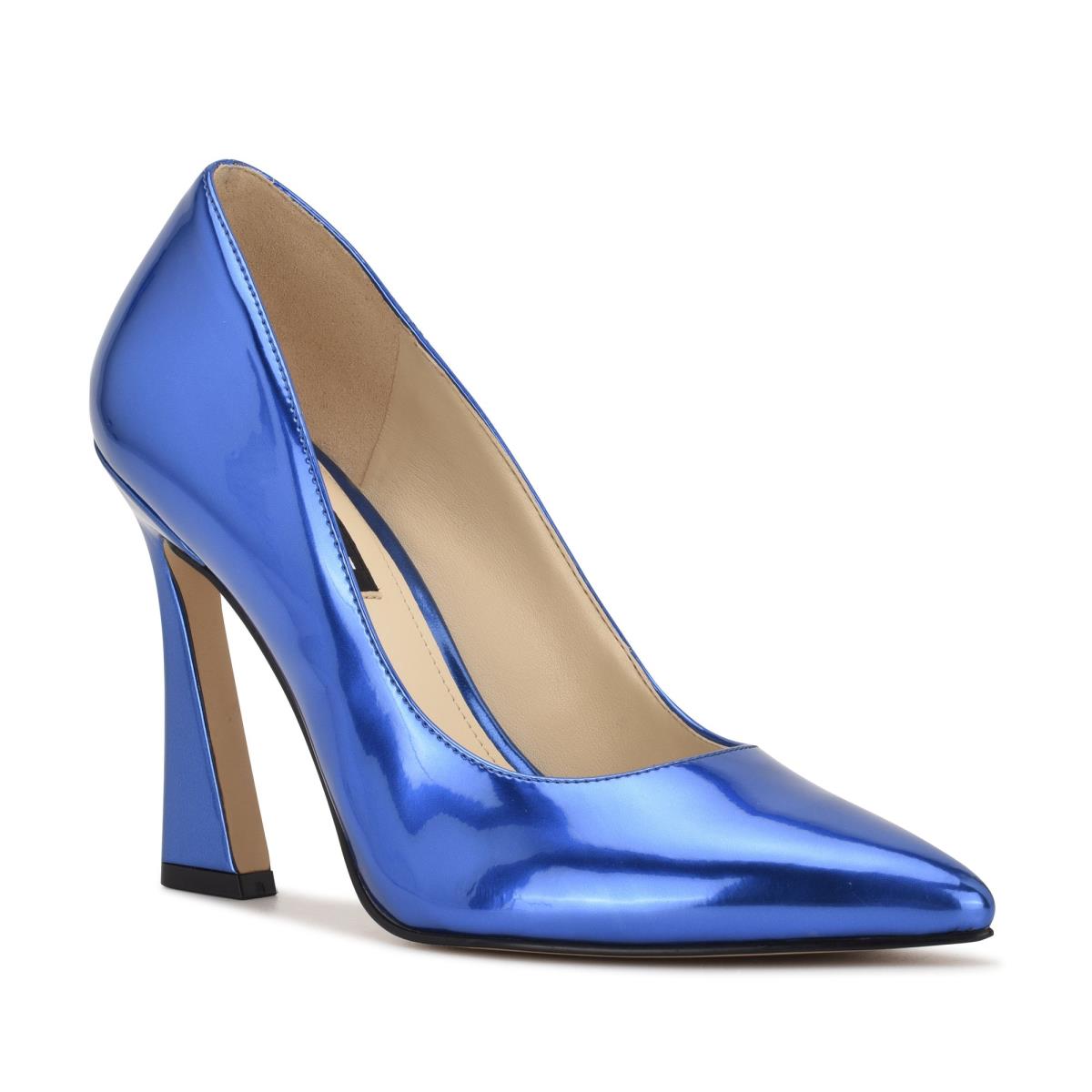 Women's Nine West Trendz Pointy Toe Pumps Blue | LXQE56182