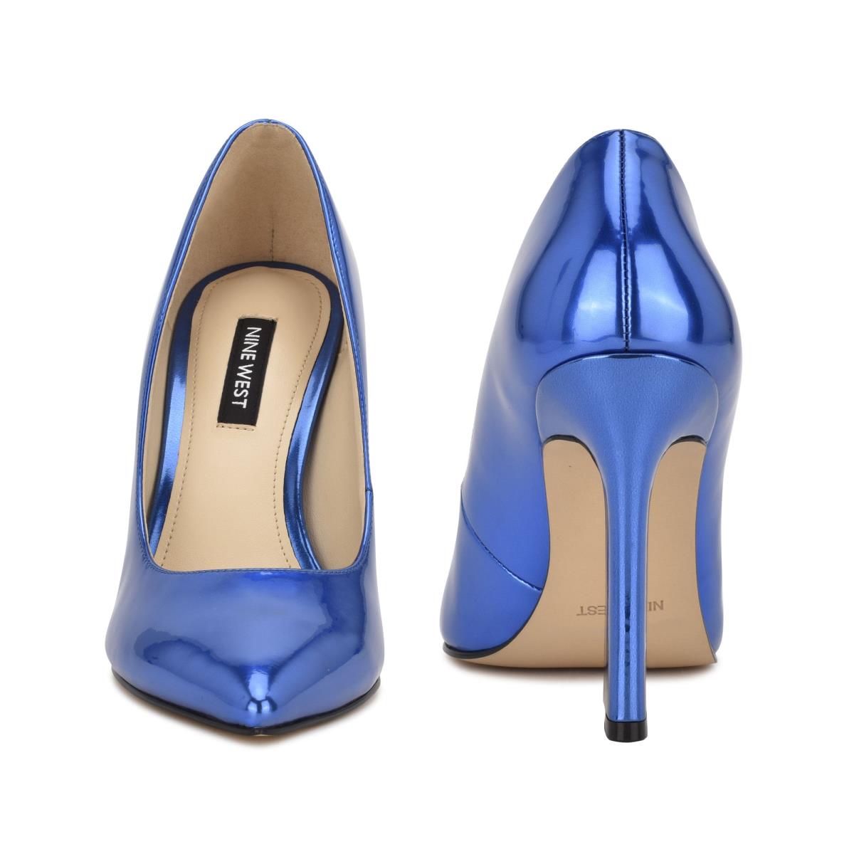 Women's Nine West Trendz Pointy Toe Pumps Blue | LXQE56182