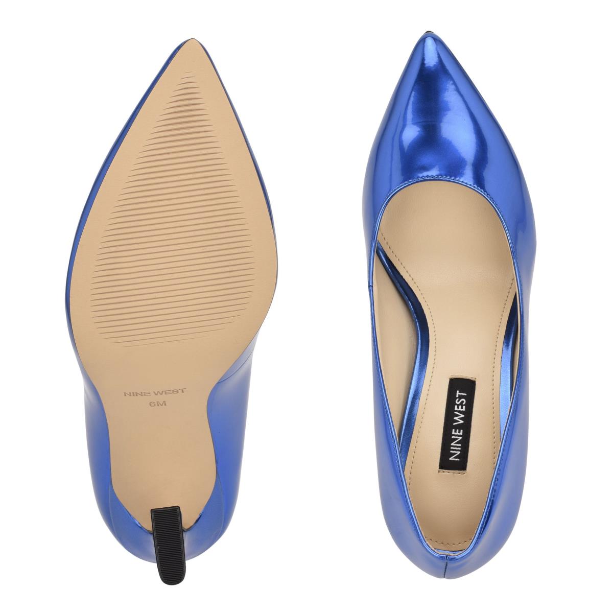 Women's Nine West Trendz Pointy Toe Pumps Blue | LXQE56182