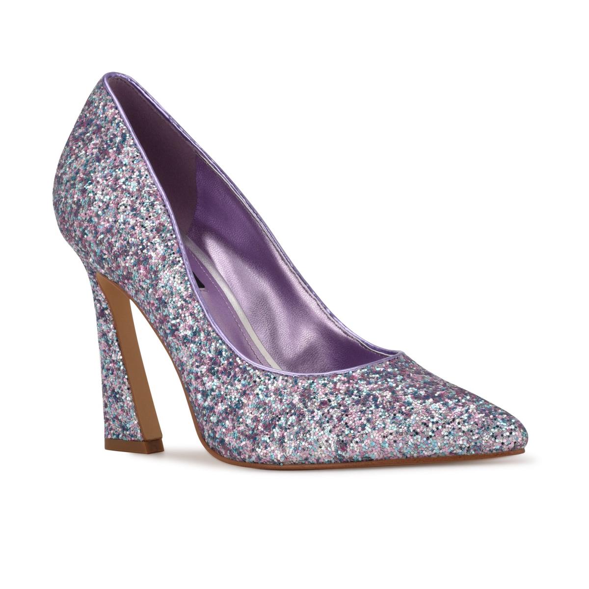 Women's Nine West Trendz Pointy Toe Pumps Purple / Multicolor | NIGM37198