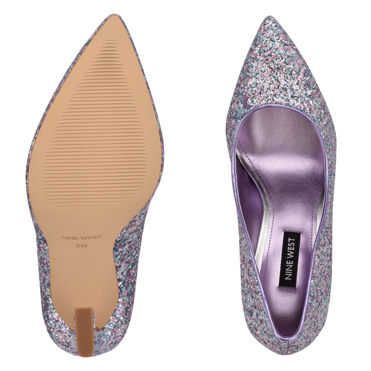 Women's Nine West Trendz Pointy Toe Pumps Purple / Multicolor | NIGM37198